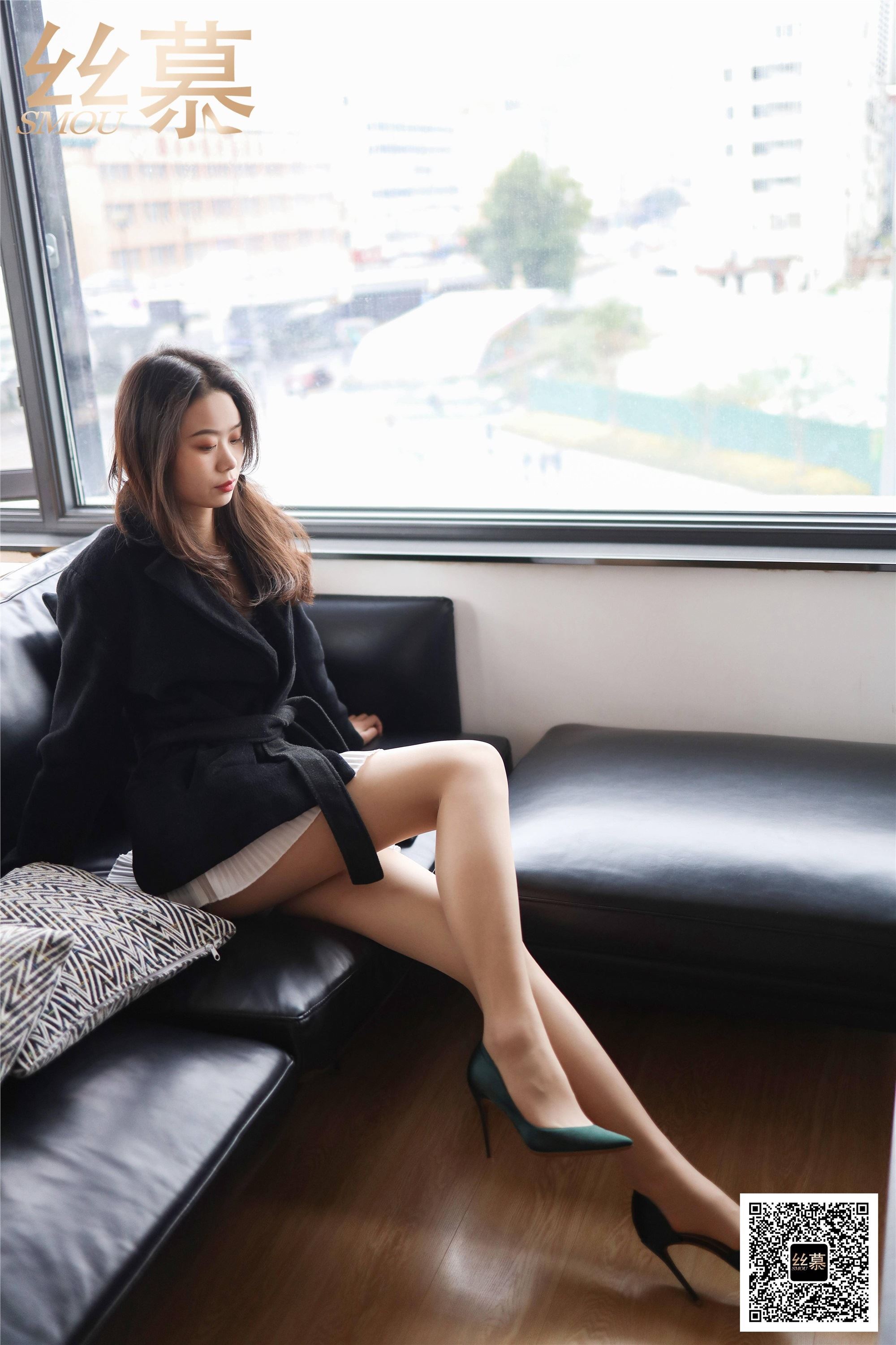 丝慕写真 SM406 天天一元 模特：芝芝《百褶裙经典穿搭》